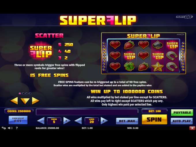 Super Flip by Play n GO