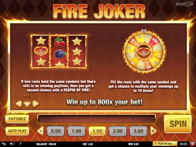 Fire Joker by Play n GO